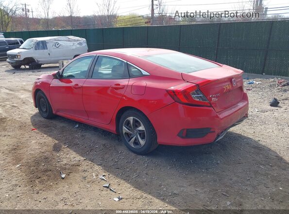 2HGFC2F69MH540894 2021 HONDA CIVIC Red Հետևի ձախ