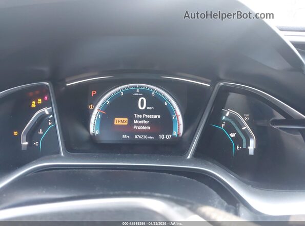 2HGFC2F70JH577496 2018 HONDA CIVIC Black უკანა სავარძლების ხედი