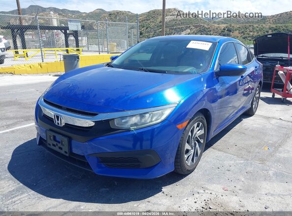 2HGFC2F72JH502105 2018 HONDA CIVIC Blue Передня ліва чверть