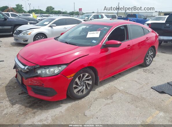 2HGFC2F72JH587530 2018 HONDA CIVIC Красный Передняя левая четверть