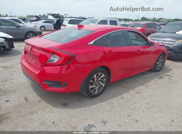 2HGFC2F72JH587530 2018 HONDA CIVIC Красный Задняя правая четверть