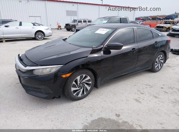 2HGFC2F75GH509090 2016 HONDA CIVIC Black Przód lewy