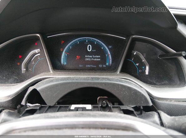 2HGFC2F75GH509090 2016 HONDA CIVIC Black Widok tylnych siedzeń