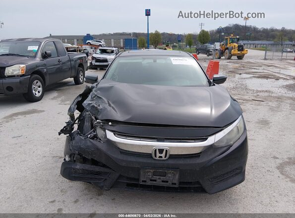 2HGFC2F75GH509090 2016 HONDA CIVIC Black Widok wnętrza z tyłu
