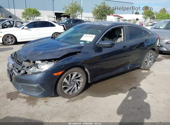 2HGFC2F7XJH590210 2018 HONDA CIVIC Gray წინა მარცხენა ხედი სამი მეოთხედიდან