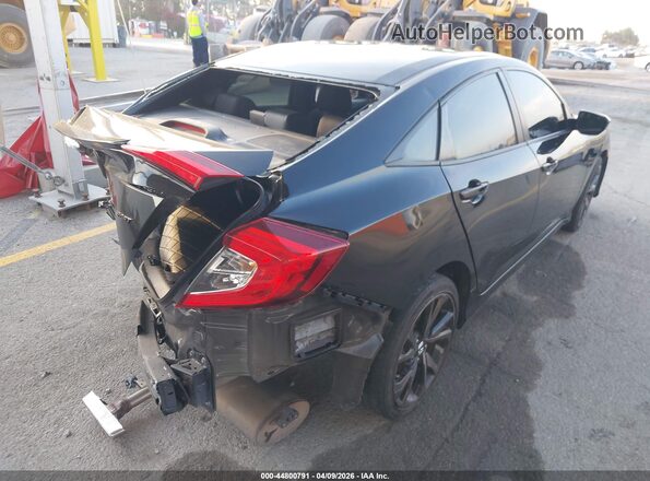 2HGFC2F82KH598330 2019 HONDA CIVIC Black Rear right