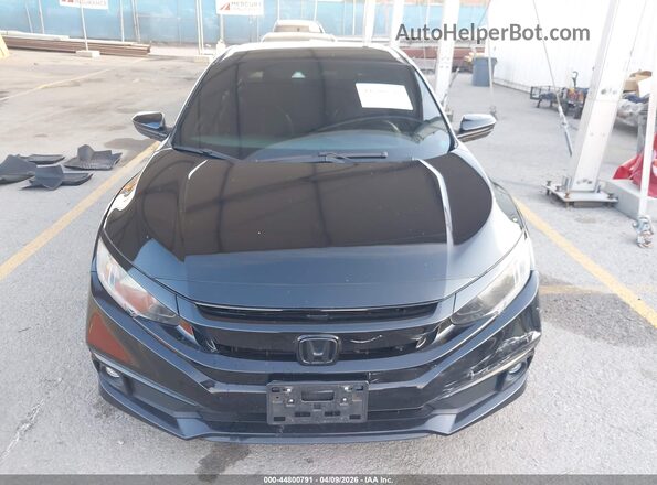 2HGFC2F82KH598330 2019 HONDA CIVIC Black Rear interior view