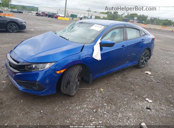 2HGFC2F82KH604627 2019 HONDA CIVIC Синий 