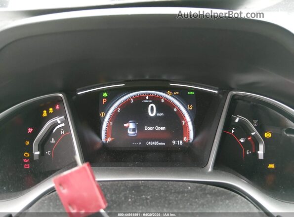 2HGFC2F82LH529610 2020 HONDA CIVIC Gray Widok tylnych siedzeń