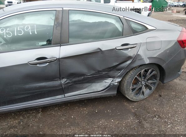 2HGFC2F82LH529610 2020 HONDA CIVIC Gray Widok z przodu