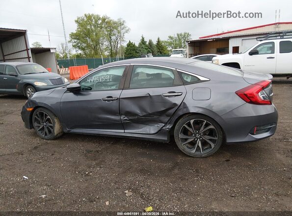 2HGFC2F82LH529610 2020 HONDA CIVIC Gray Widok wnętrza 360 stopni