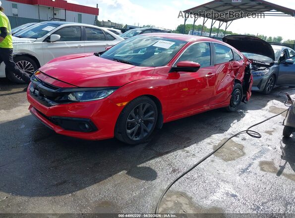 2HGFC2F82LH563143 2020 HONDA CIVIC Red Front left