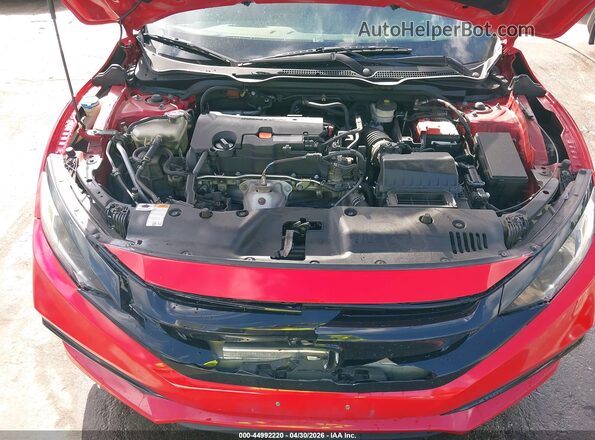 2HGFC2F82LH563143 2020 HONDA CIVIC Red Rear view