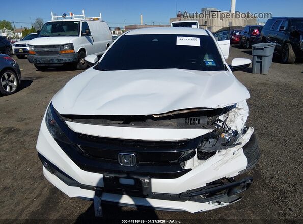 2HGFC2F82LH590455 2020 HONDA CIVIC White Widok zestawu wskaźników