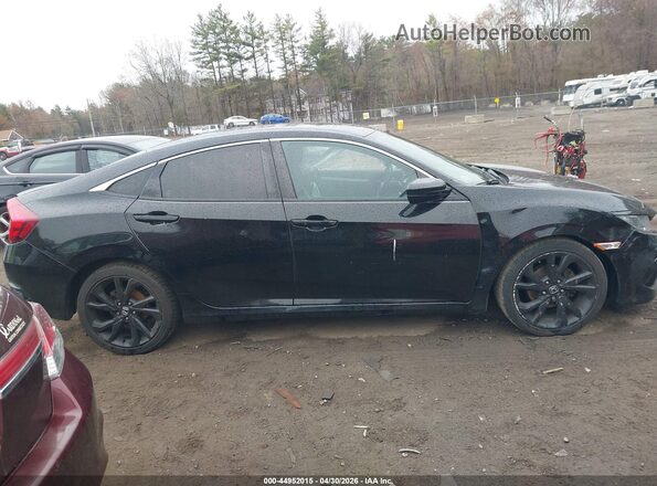 2HGFC2F82MH534906 2021 HONDA CIVIC Black უკანა სალონის ხედი