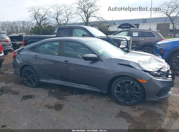 2HGFC2F83MH503552 2021 HONDA CIVIC Gray 