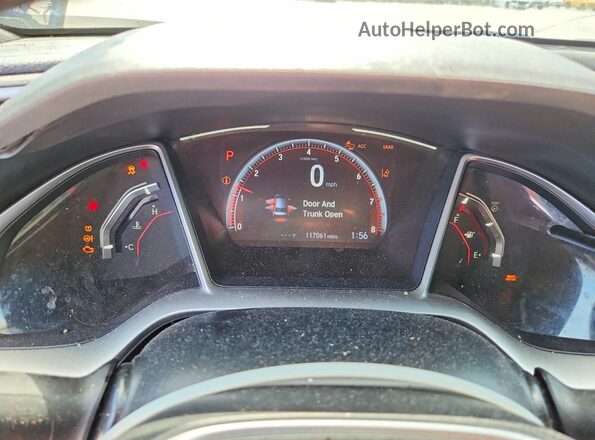 2HGFC2F84LH520195 2020 HONDA CIVIC Blue Սարքավորումների վահանակի տեսք