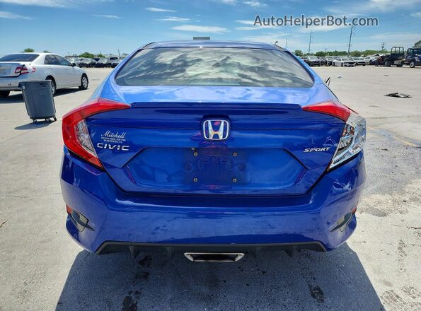 2HGFC2F84LH520195 2020 HONDA CIVIC Blue Հետևի տեսք
