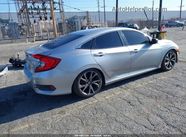 2HGFC2F85KH518907 2019 HONDA CIVIC Silver Rear right