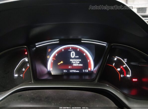 2HGFC2F85KH603018 2019 HONDA CIVIC White Հետևի նստատեղերի տեսք