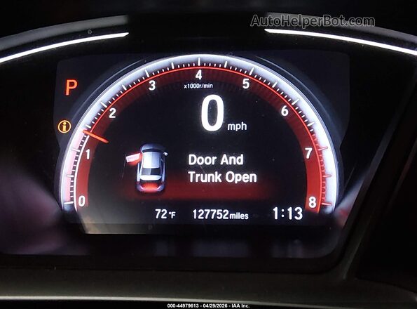 2HGFC2F85KH603018 2019 HONDA CIVIC White 