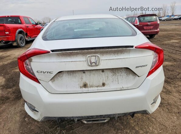 2HGFC2F85LH030087 2020 HONDA CIVIC White უკანა ხედი