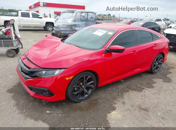 2HGFC2F85LH569471 2020 HONDA CIVIC Red Vista tres cuartos delantera izquierda