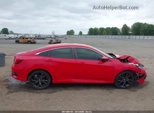 2HGFC2F85LH569471 2020 HONDA CIVIC Red Vista interior trasera