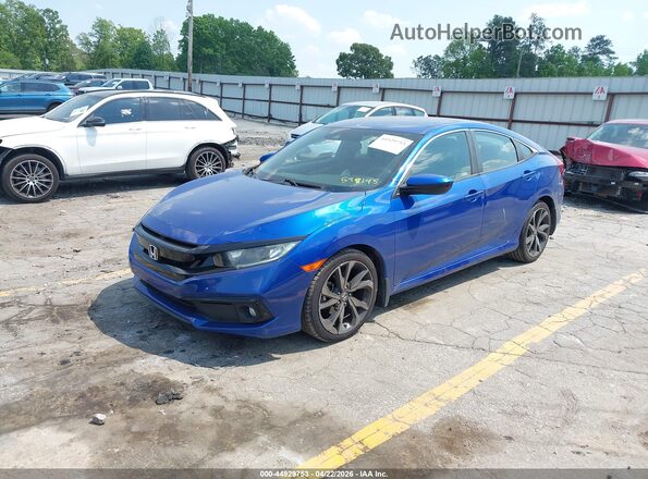 2HGFC2F85LH598145 2020 HONDA CIVIC Blue Vista tres cuartos delantera izquierda