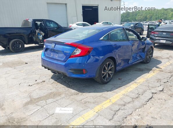 2HGFC2F85LH598145 2020 HONDA CIVIC Blue Trasero derecho