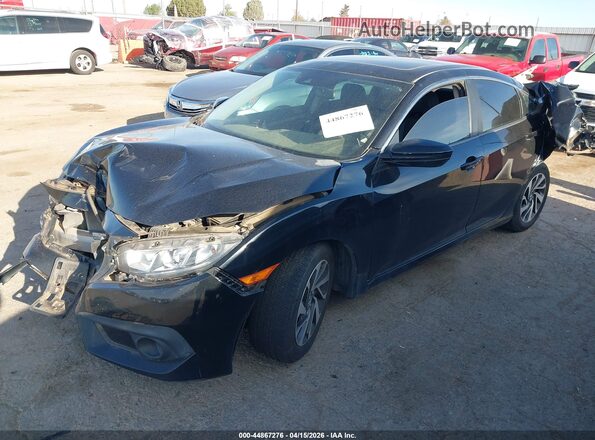 2HGFC2F86GH501296 2016 HONDA CIVIC Black Front left
