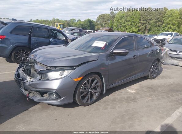 2HGFC2F86LH551920 2020 HONDA CIVIC Gray Front left
