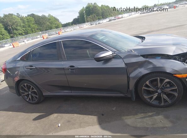 2HGFC2F86LH551920 2020 HONDA CIVIC Gray Rear interior view
