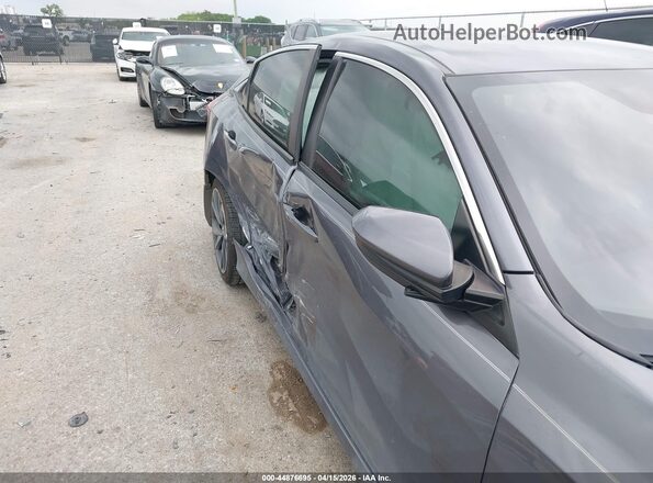 2HGFC2F86LH601487 2020 HONDA CIVIC Gray Вид салону спереду