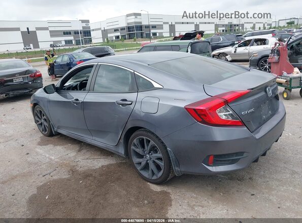 2HGFC2F86LH601487 2020 HONDA CIVIC Gray Задня ліва чверть