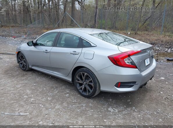2HGFC2F86MH504226 2021 HONDA CIVIC Silver Rear left