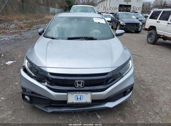 2HGFC2F86MH504226 2021 HONDA CIVIC Silver Instrument cluster view