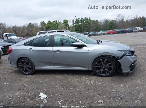 2HGFC2F86MH504226 2021 HONDA CIVIC Silver Rear interior view