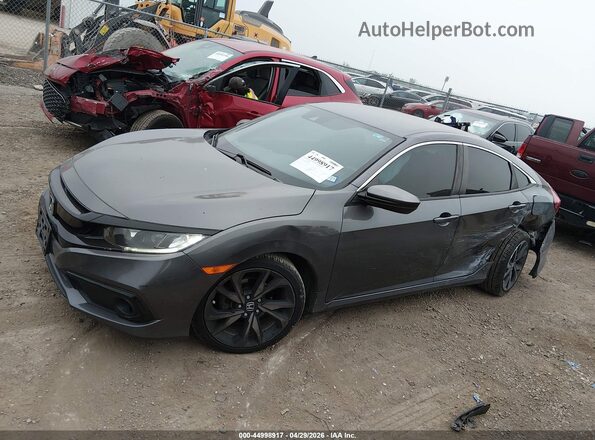 2HGFC2F86MH548579 2021 HONDA CIVIC Gray Սալոնի 360 աստիճան տեսք