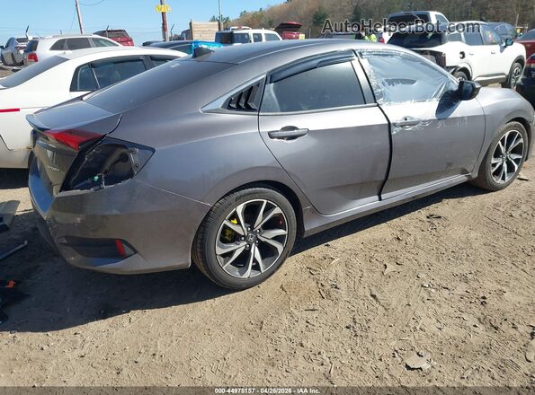 2HGFC2F87LH503522 2020 HONDA CIVIC Black Tył prawy