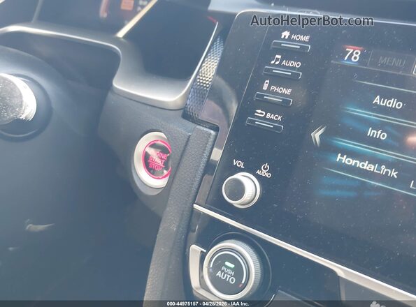 2HGFC2F87LH503522 2020 HONDA CIVIC Black Widok deski rozdzielczej