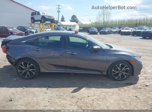 2HGFC2F87LH566362 2020 HONDA CIVIC Gray უკანა სალონის ხედი