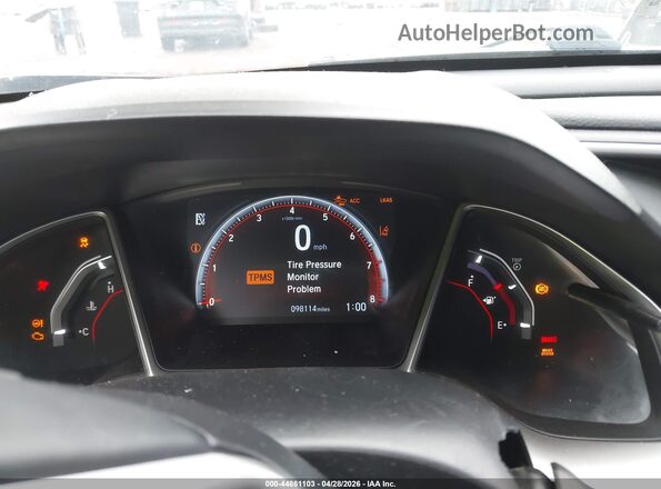 2HGFC2F89KH598566 2019 HONDA CIVIC Gray Հետևի նստատեղերի տեսք