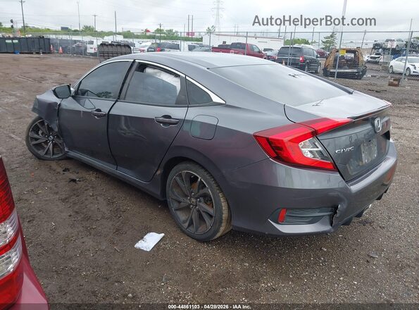 2HGFC2F89KH598566 2019 HONDA CIVIC Gray Հետևի ձախ