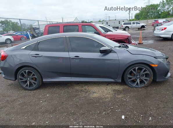 2HGFC2F89KH598566 2019 HONDA CIVIC Gray Սարքավորումների վահանակի տեսք