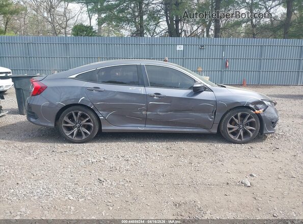 2HGFC2F89LH513646 2020 HONDA CIVIC Gray უკანა სალონის ხედი