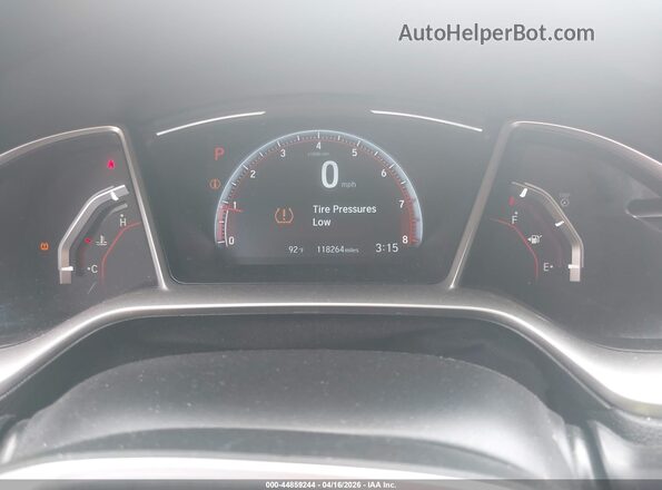 2HGFC2F89LH513646 2020 HONDA CIVIC Gray უკანა სავარძლების ხედი