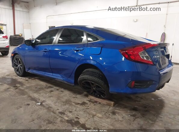 2HGFC2F89LH601953 2020 HONDA CIVIC Blue Rear left
