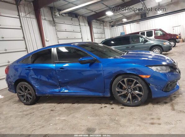 2HGFC2F89LH601953 2020 HONDA CIVIC Blue Rear interior view