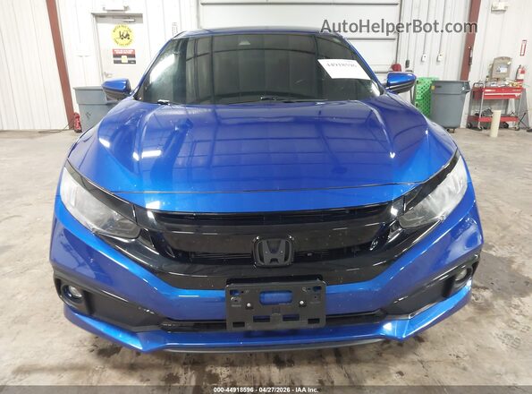 2HGFC2F89LH601953 2020 HONDA CIVIC Blue Instrument cluster view